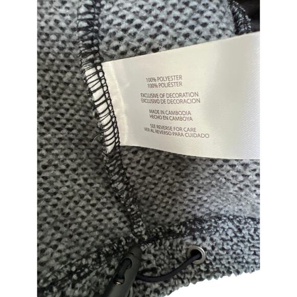 Eddie Bauer Cozy Black/Gray Long Sleeve partial zipper Pullover Sweater Size L - Picture 7 of 9